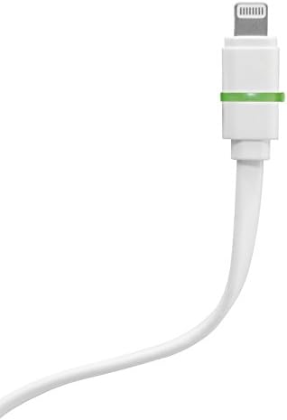 Smart LED Apple MFi Certified Lightning 8 Pin 4 feet Cable High-Speed USB 2.0 Charge &amp; Sync Cables for iPhone 6 Plus/6/5s/5c/5, iPad Air 2/Air/Mini 3/Mini 2/Mini, iPad, iPod nano, iPod touch - White