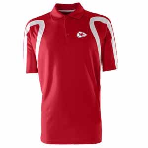 NFL Men's Kansas City Chiefs Point Desert Dry Polo Shirt (Dark Red/White, XXX-Large) On Sale