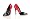 Seduce-423 Pleaser USA Black Red Patent Size: 5