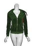 TWISTED HEART Danni Zip Up Jacket in Verde