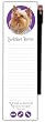 Wellspring Magnetic Refrigerator Note Pad with Pencil, Dog Breeds, Yorkie