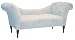 Skyline Furniture Roslyn Double Arm Tufted Chaise Lounge, Pool Blue Velvet