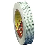 Electrical Tape: Double-Coated Tape, 3" Core, 1"x36 Yards, Off-White, Sold as 1 roll