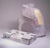 Commercial Can Liners, 40-45-Gal., White, Heavy Grade, Bulk Pack, 40 x 46, .70 mil., 100 Bags per Case