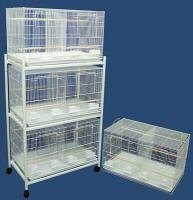 Brand New Lot of Four Bird Breeding Cage 30x18x18/Stand Divider-WHITE