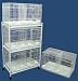 Brand New Lot of Four Bird Breeding Cage 30x18x18/Stand Divider-WHITE