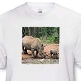 Wild animals - Black Rhino, Rhinoceros - T-Shirts