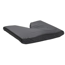 Duro-Med Contoured Seat Cushion with Black Nylon Oxford Cover, Black