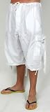 USC White Cargo Shorts