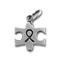 Autism Awareness Puzzle Ribbon Sterling Silver Charm