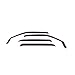 Westin Wade 72-88409 in-Channel Wind Deflectors, Smoke Tint, (4-Piece Set)