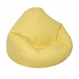 Yellow Kids Large Lifestyle Vinyl Beanbag By Elite Furniture