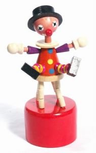 Childrens Toyshop  Toys : Pushing Toy, Clown