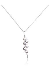 0.45 Carat Genuine Tanzanite 925 Sterling Silver Pendant