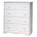 Pure White 4 Drawer Chest
