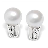 Mona White Japanese Akoya Cultured Pearl Earring