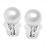Mona White Japanese Akoya Cultured Pearl Earring