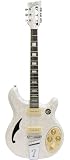 Italia Rimini 6-string Electric Guitar - White Pearloid