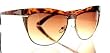 Improving Lifestyles Sungalsses Wayfarer Style with Slight Cat Eye Brown