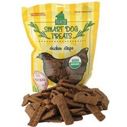 Childrens Toyshop  Pet Supplies : Plato Organic Chicken Strips Smart Dog Treats (16-oz bag - 4-pack)