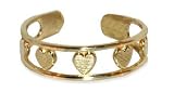 New 10 KT Toe Ring Yellow Gold Hearts Toering