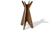 Hang Ten Coat Rack - Cocoa