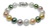 10x11mm Natural Rainbow Cultured Pearl Bracelet - 7 inches