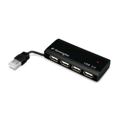 Kensington PocketHUB Mini USB 2.0 - Hub - 4 x Hi-Speed USB - desktop