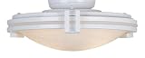2 Light Kit White w/ Alabaster Glass