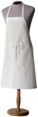 1 Plain White Bib Apron Blank No Pocketapron Chefs Apperal Commercial Clothing