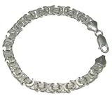 22 Silver Flat Byzantine Necklace