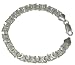 22 Silver Flat Byzantine Necklace
