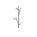 Ancient Graffiti Double Wire Twig Hook