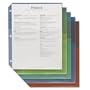 Poly Pockets for Ring Binders, Letter, Assorted Colors, 5/Pack CRD84007