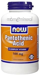 Pantothenic Acid 500 mg 100 Capsules by NOW Foods