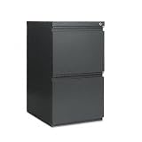 Two-Drawer Mobile Pedestal File with Full-Length Pull, Charcoal, 19-1/4 Deep AELPB542819CH