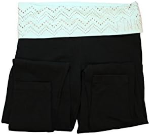 Victoria Secret PINK Sky Blue Tribal Rhinestone Yoga Pants (Small) w/ Rhinestone Coffee Mug