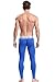 ZIHAN Men's Bamboo Fiber Low Rise Skinny Leggings Pants Medium Blue