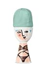 Egg Cup, Friends, Bikini, Fine Porcelain Egg Cup Holder w/ Matching Egg Head Cozy in Gift Box