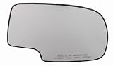 New Passenger Side Mirror Glass GMC Sierra 1500, 1500 HD, 2500 HD, 3500, Chevrolet Silverado 1500, 1500 HD, 2500, 2500 HD, 3500, 2001 GMC Sierra C3, Backer Plate