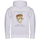 Don't listen to the voices in your head Listen to your Dental Assistant Adult Zippered Hooded (Hoody Hoodie) Sweatshirt Fleece Jacket (Various Colors Avail)