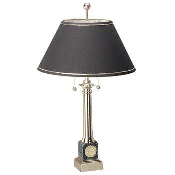North Carolina State University - Black Marble & Brass Alumni Lamp On Sale