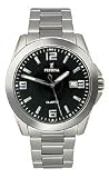 Festina Steel Collection Brushed/polished Bracelet Black Dial Men's watch #F16376/4