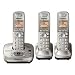Panasonic KX-TG4023N DECT 6.0 PLUS Expandable Digital Cordless Phone with Answering System, Champagne Gold, 3 Handsets