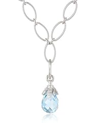 Sterling Silver Briolette Necklace, 18"