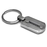 Titanium Dog Tag Key Ring with Single Black Cable