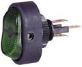 Hella On/Off SPST Green Rocker Switch