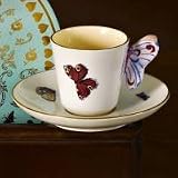 Wedgwood Harlequin Butterfly Teacup and Saucer Set 2-pc.