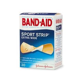 Band-Aid Adhesive 1-Inch Wide Bandages, 30-Count Boxes (Pack of 6)