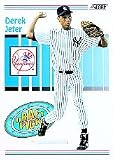 1993 Score Derek Jeter Baseball Rookie Card In Protective Display Case